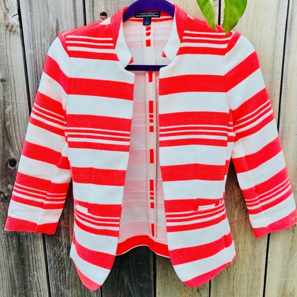tommy hilfiger striped jacket